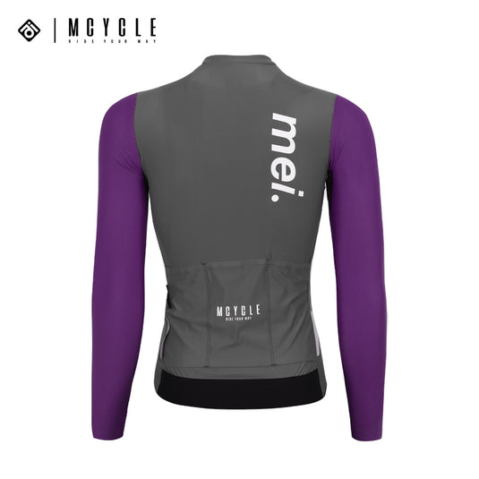 Mcycle Woman Contrast Sold Color Long Sleeve Cycling Jersey MY249W