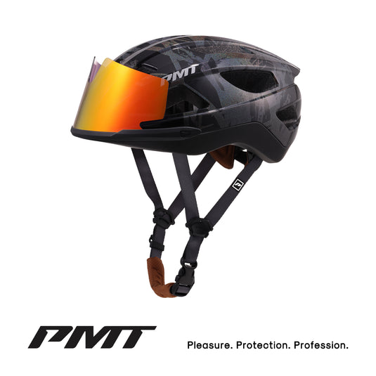 PMT Golf 3 Cycling Helmet with Magnetic Photochromic Sunglasses