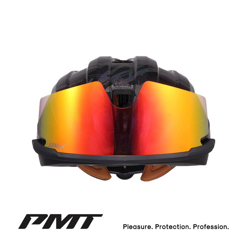 Load image into Gallery viewer, PMT Golf 3 Cycling Helmet with Magnetic Photochromic Sunglasses
