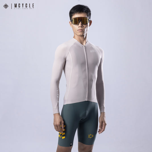 Mcycle Solid Color Men's Long Sleeve Cycling Jersey Anti UV 50+ MY356