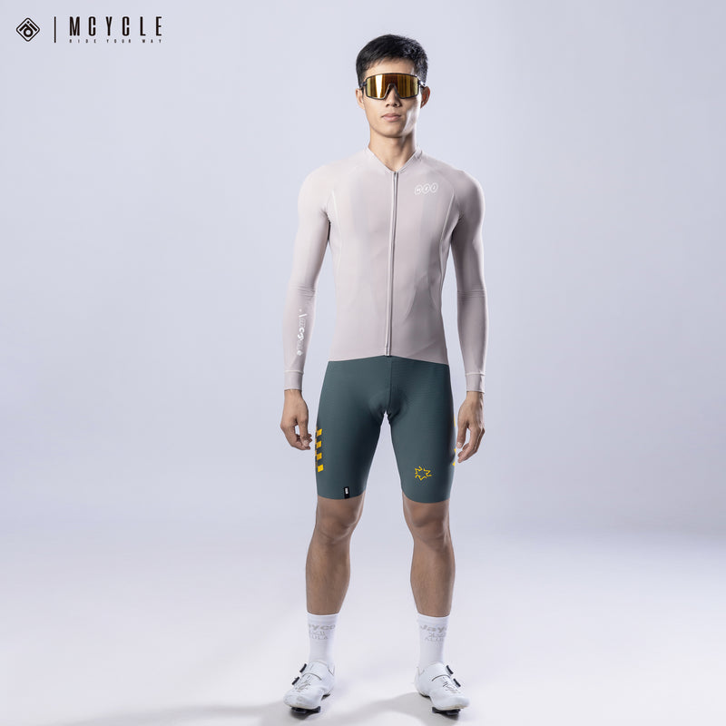 Load image into Gallery viewer, Mcycle Solid Color Men&#39;s Long Sleeve Cycling Jersey Anti UV 50+ MY356
