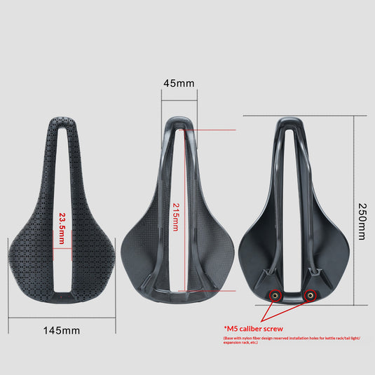 Odi P08 3D Printed Carbon Fiber Bicycle Saddle