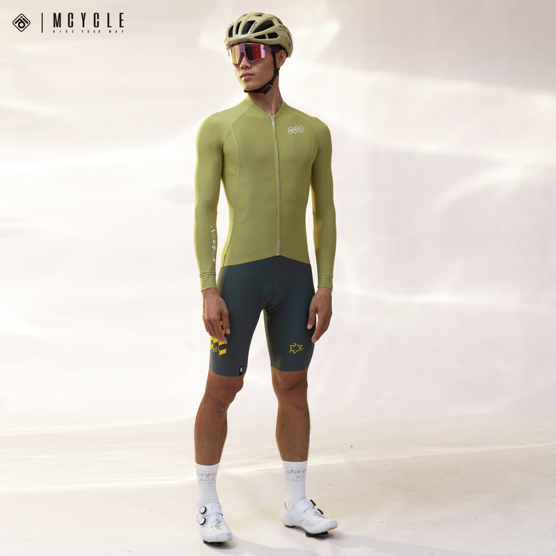Load image into Gallery viewer, Mcycle Solid Color Men&#39;s Long Sleeve Cycling Jersey Anti UV 50+ MY356
