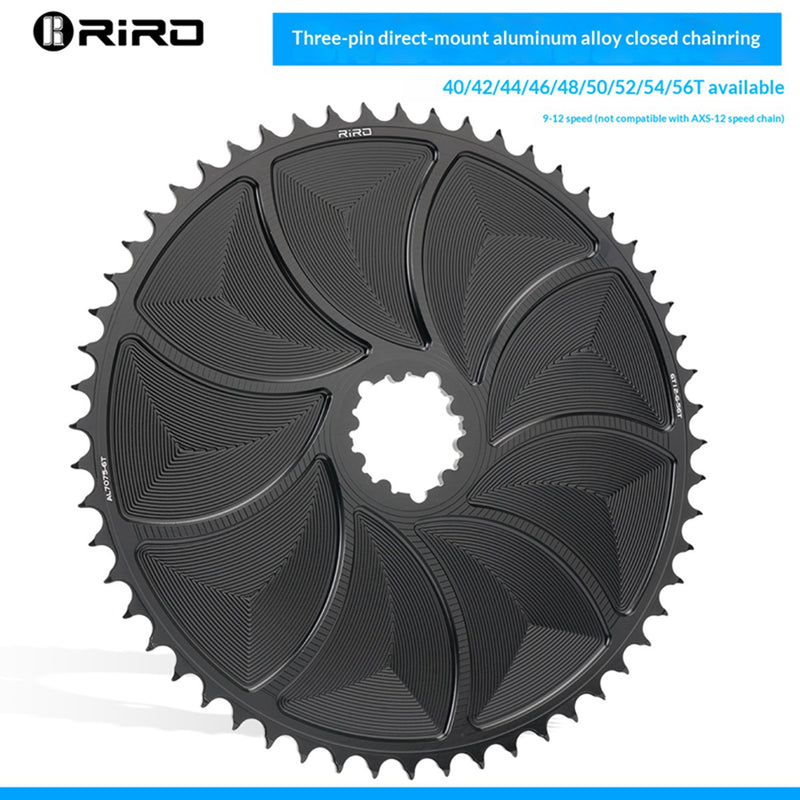 Load image into Gallery viewer, Riro Road GT12 CNC GXP Bike Chainring /52/54/56T Single Chainwheel Closed Chainring
