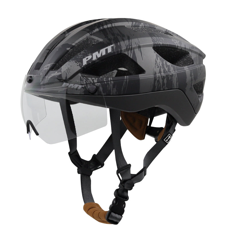 Load image into Gallery viewer, PMT Golf Cycling Helmet with Magnetic Photochromic Sunglasses
