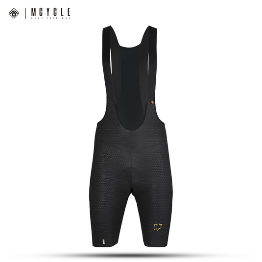 Mcycle Men's Cycling Bib Shorts with Elastic Interface Pads MK100