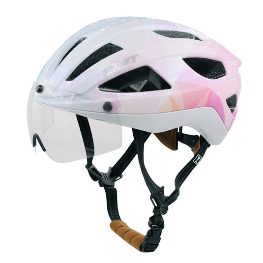 PMT Golf Cycling Helmet with Magnetic Photochromic Sunglasses