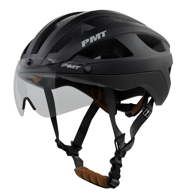 Load image into Gallery viewer, PMT Golf Cycling Helmet with Magnetic Photochromic Sunglasses
