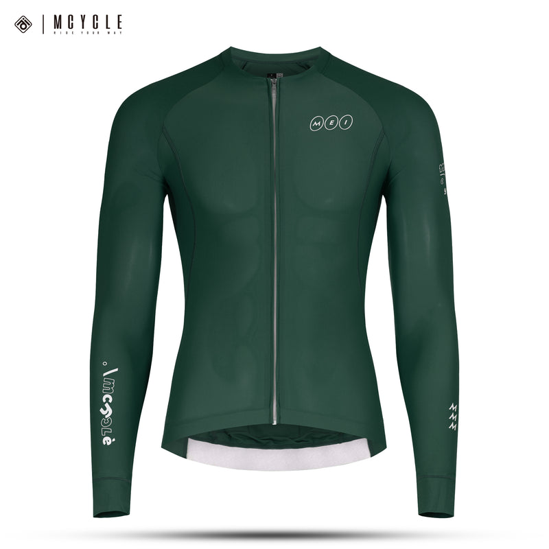 Load image into Gallery viewer, Mcycle Solid Color Men&#39;s Long Sleeve Cycling Jersey Anti UV 50+ MY356
