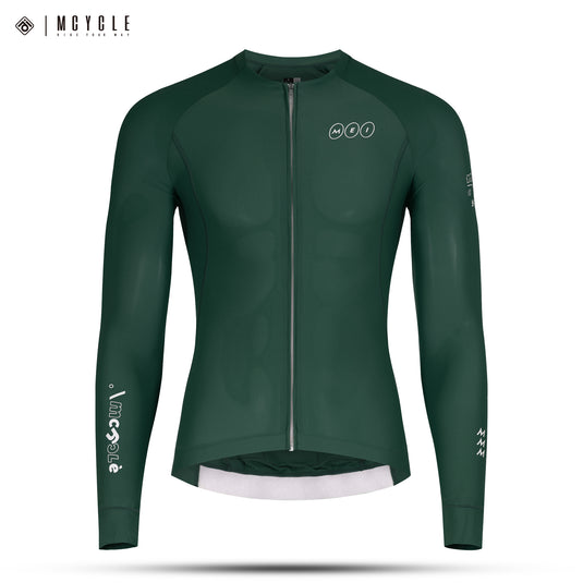 Mcycle Solid Color Men's Long Sleeve Cycling Jersey Anti UV 50+ MY356