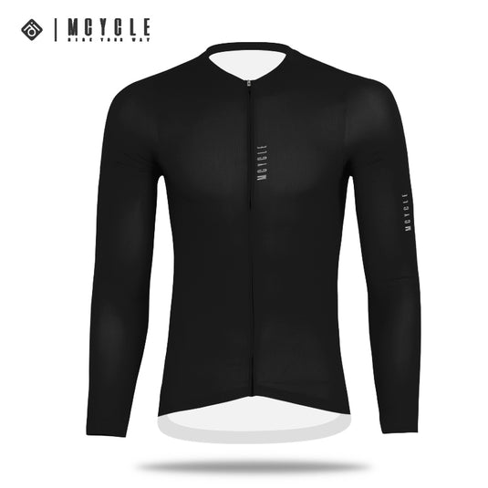 Mcycle Man Solid Color Bamoo Fiber Long Sleeve Cycling Jersey MY242