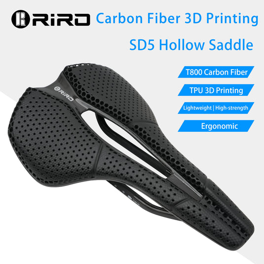 Riro Carbon Fiber Saddle 3D Printing Cycling Seat SD5