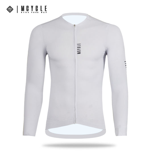 Mcycle Man Solid Color Bamoo Fiber Long Sleeve Cycling Jersey MY242