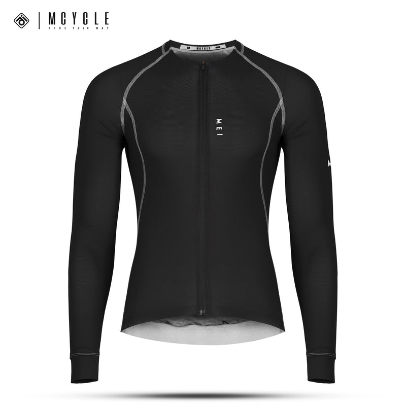 Load image into Gallery viewer, Mcycle Solid Color Pro Men&#39;s Long Sleeve Cycling Jersey MY341
