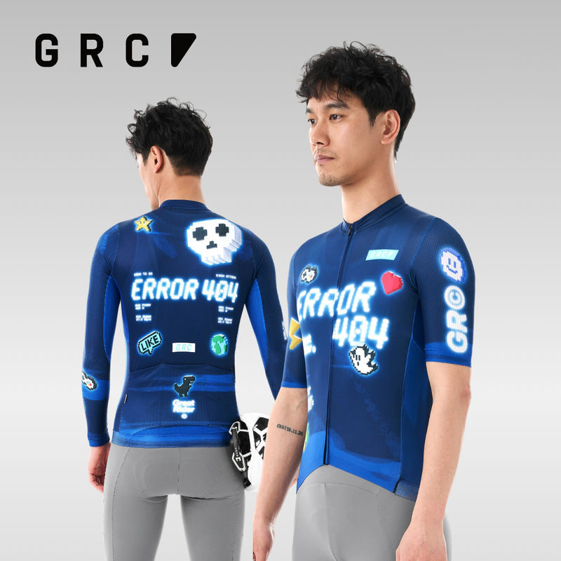 Load image into Gallery viewer, GRC Unisex Game Rider ERROR Technical Cycling Jersey 1457
