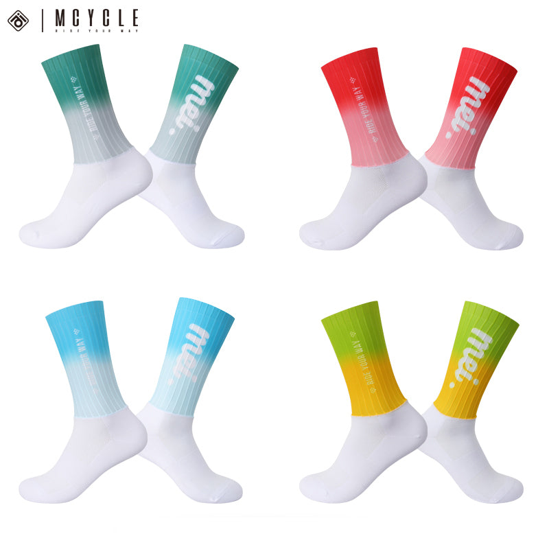 Load image into Gallery viewer, Mcycle Multiple Colors Patchwork Aero Cycling Socks MP048
