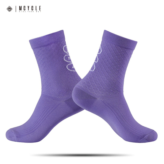 MCYCLE Unisex High-Elastic Athletic Knitted Cycling Socks - MP059 Dopamine Series