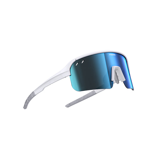 SUNRIMOON Twilight Half‑Rimmed Cycling Sunglasses Lenses By ZEISS, Photochromic, Interchangeable Sports Glasses for Cycling Running Outdoo JN2501B