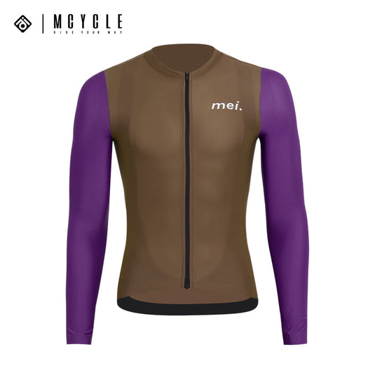Mcycle Man Contrast Color Long Sleeve Cycling Jersey MY249