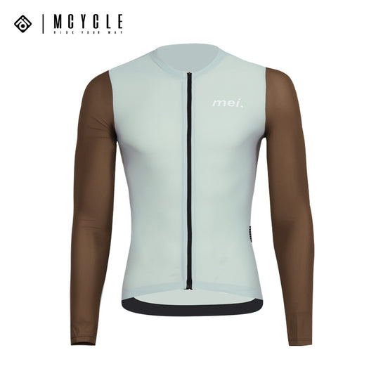 Mcycle Man Contrast Color Long Sleeve Cycling Jersey MY249
