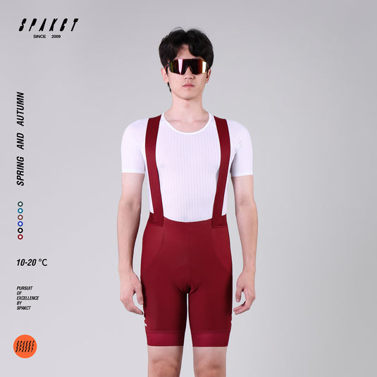 Spakct Spring/Autumn Men's Fleece-lined Cycling Bib Shorts  10-20℃ YC212010