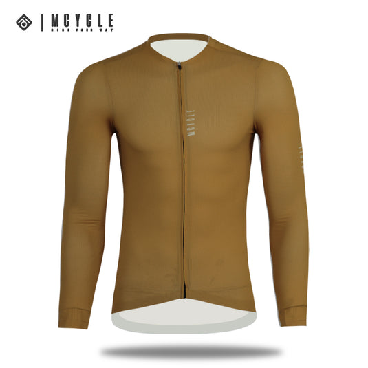 Mcycle Man Solid Color Bamoo Fiber Long Sleeve Cycling Jersey MY242