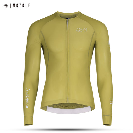 Mcycle Solid Color Men's Long Sleeve Cycling Jersey Anti UV 50+ MY356