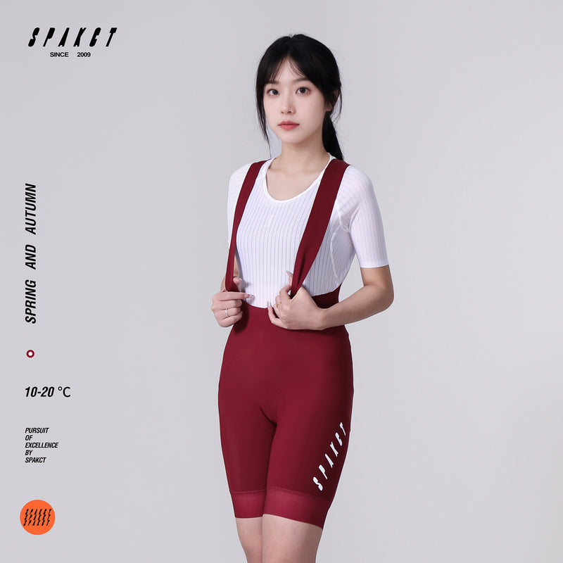 Load image into Gallery viewer, Spakct Chunqiu Women's Fleece-lined Cycling Bib Shorts  10-20℃ YC212012
