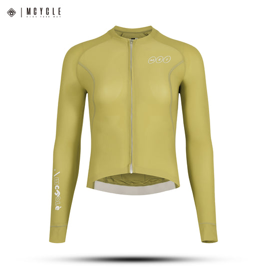 Mcycle Solid Color Women's Long Sleeve Cycling Jersey Anti UV 50+ MY356W