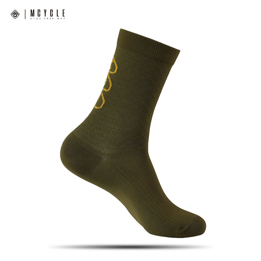 MCYCLE Unisex High-Elastic Athletic Knitted Cycling Socks - MP059 Dopamine Series