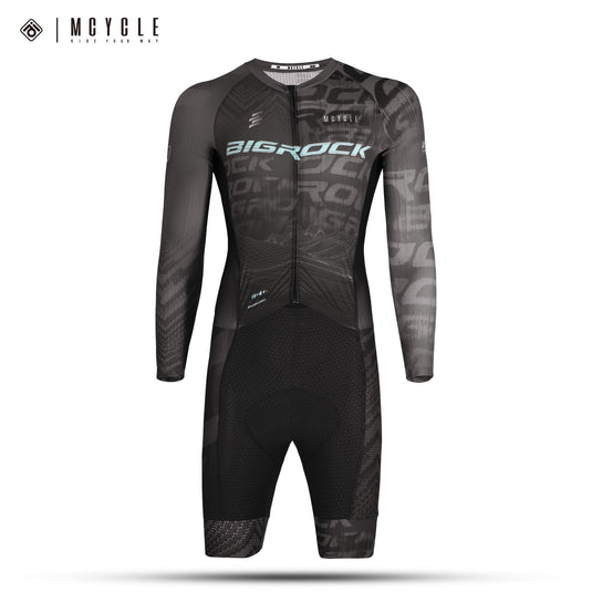 Mcycle Bigrock Men's  Long Sleeve Skinsuit with Italy Elastic Interfac Pad MY369