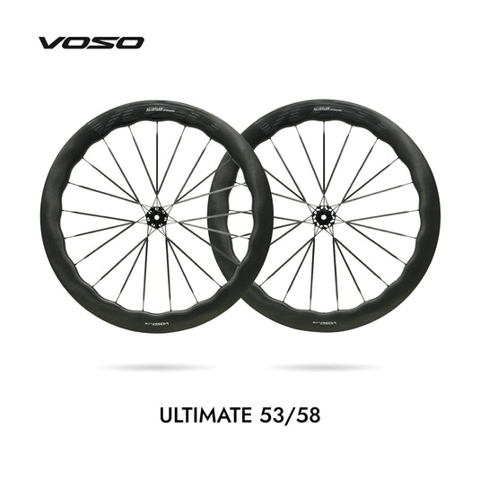 SCOM VOSO Lite Ultimate Undulating Carbon Road Bike Wheels Disc Brake Wheelset