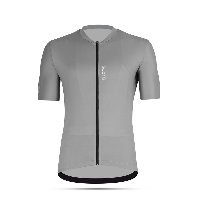 Load image into Gallery viewer, Qudra Cycling Jersey and Bib Tights Top with Short Pants Grey 059
