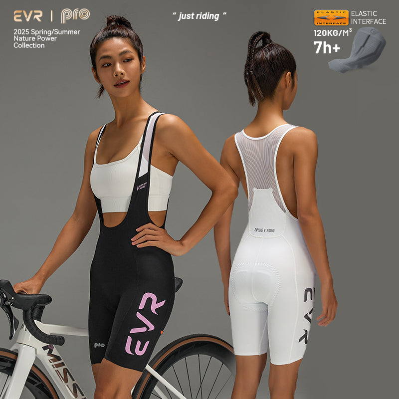 Load image into Gallery viewer, EVR Women’s Pro Cycling Bib Shorts – 2428 (Powered by Elastic Interface®)
