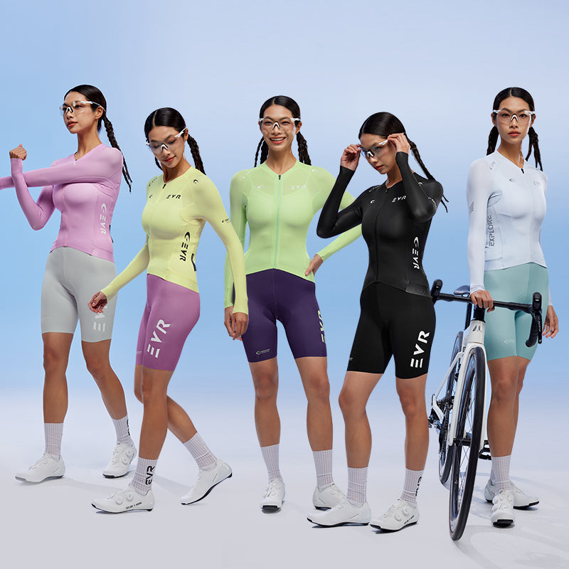 Load image into Gallery viewer, EVR Women’s DISCOVER One-Piece Pro Bib Shorts – 2506 (Powered by Dolomiti®)
