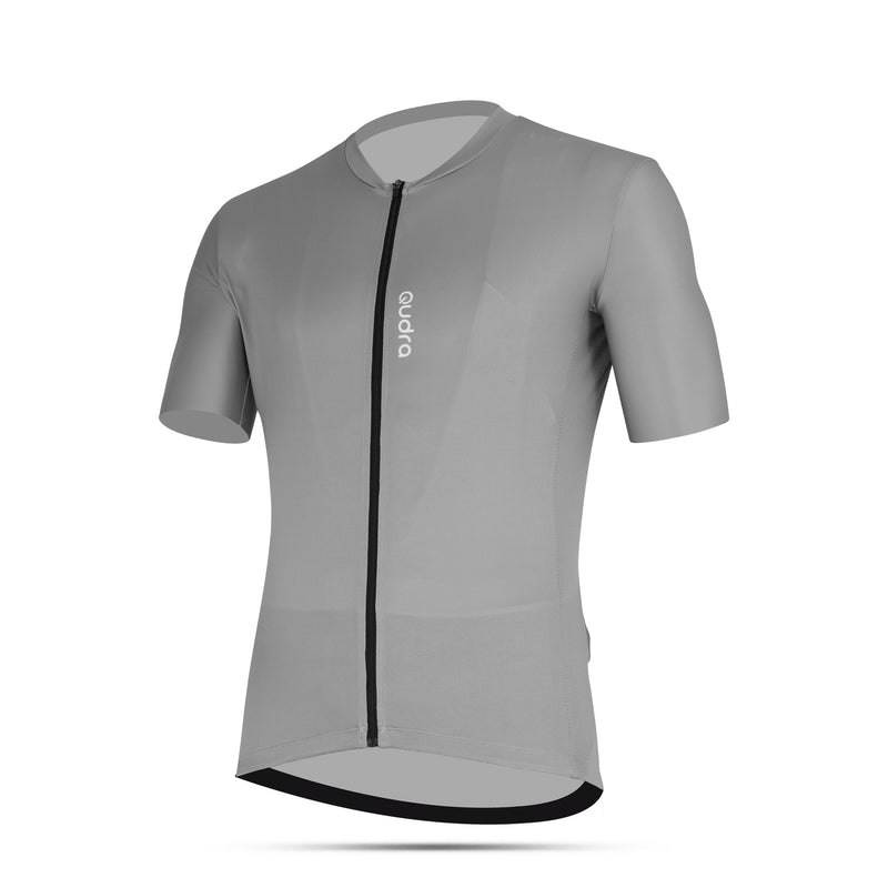 Load image into Gallery viewer, Qudra Cycling Jersey and Bib Tights Top with Short Pants Grey 059
