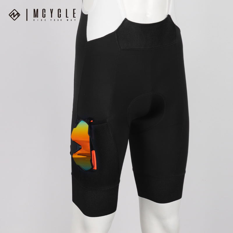 Load image into Gallery viewer, Mcycle Man Cycling Bib Shorts with Right Leg Pocket MK047
