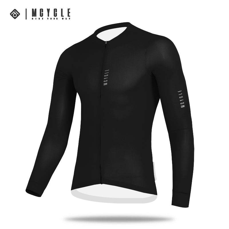 Load image into Gallery viewer, Mcycle Man Solid Color Bamoo Fiber Long Sleeve Cycling Jersey MY242
