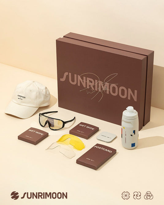 SUNRIMOON Twilight Full‑Frame Cycling Sunglasses Gift Set | Lenses By ZEISS, Photochromic, Interchangeable Sports Glasses for Cycling Running Outdoor