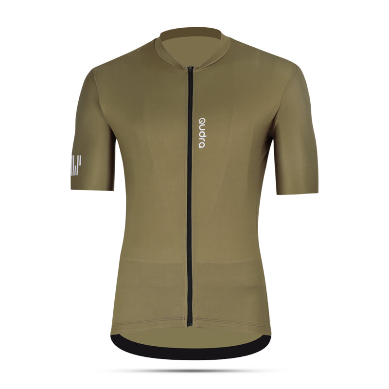 Load image into Gallery viewer, Qudra Cycling Jersey and Bib Tights Top with Short Pants Brown 060

