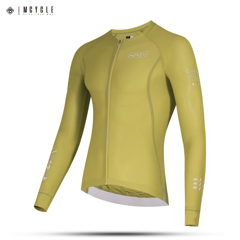 Load image into Gallery viewer, Mcycle Solid Color Men&#39;s Long Sleeve Cycling Jersey Anti UV 50+ MY356
