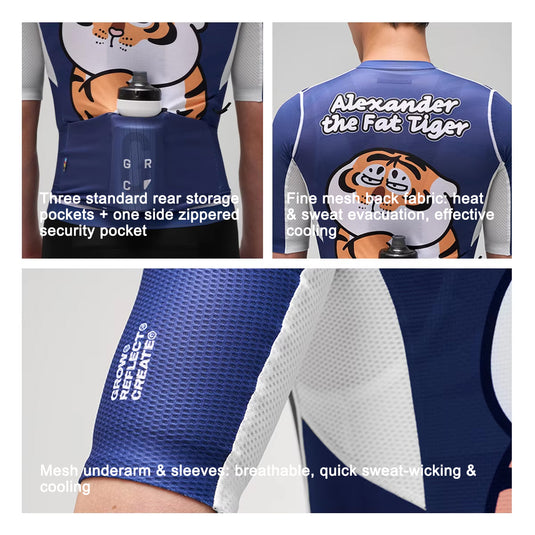 GRC x Pang Hu Unisex "Fat Tiger" Technical Cycling 1447