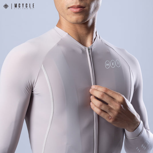 Mcycle Solid Color Men's Long Sleeve Cycling Jersey Anti UV 50+ MY356