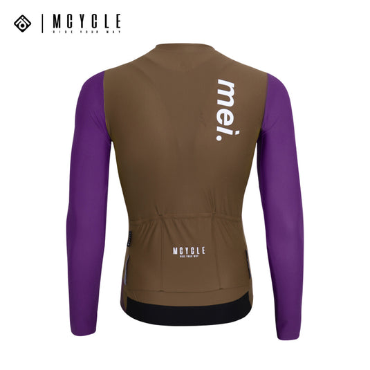 Mcycle Man Contrast Color Long Sleeve Cycling Jersey MY249