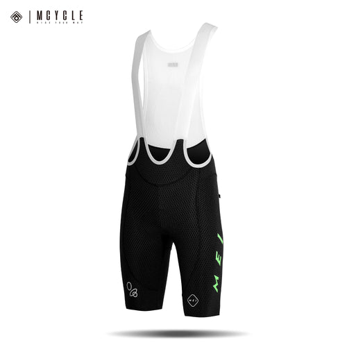 Mcycle Men's Cycling Bib Shorts with High-Perf Elastic Interface Pads MK102