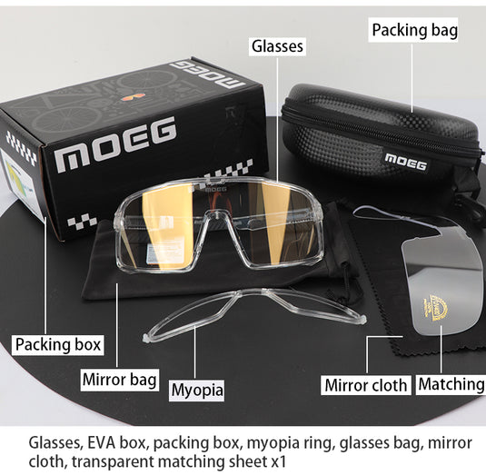 MOEG Cycling Sunglasses Photochromic Lens MO9160