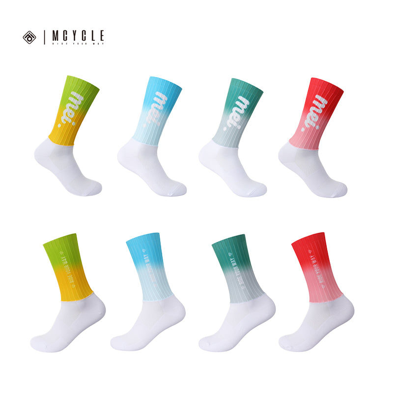 Load image into Gallery viewer, Mcycle Multiple Colors Patchwork Aero Cycling Socks MP048
