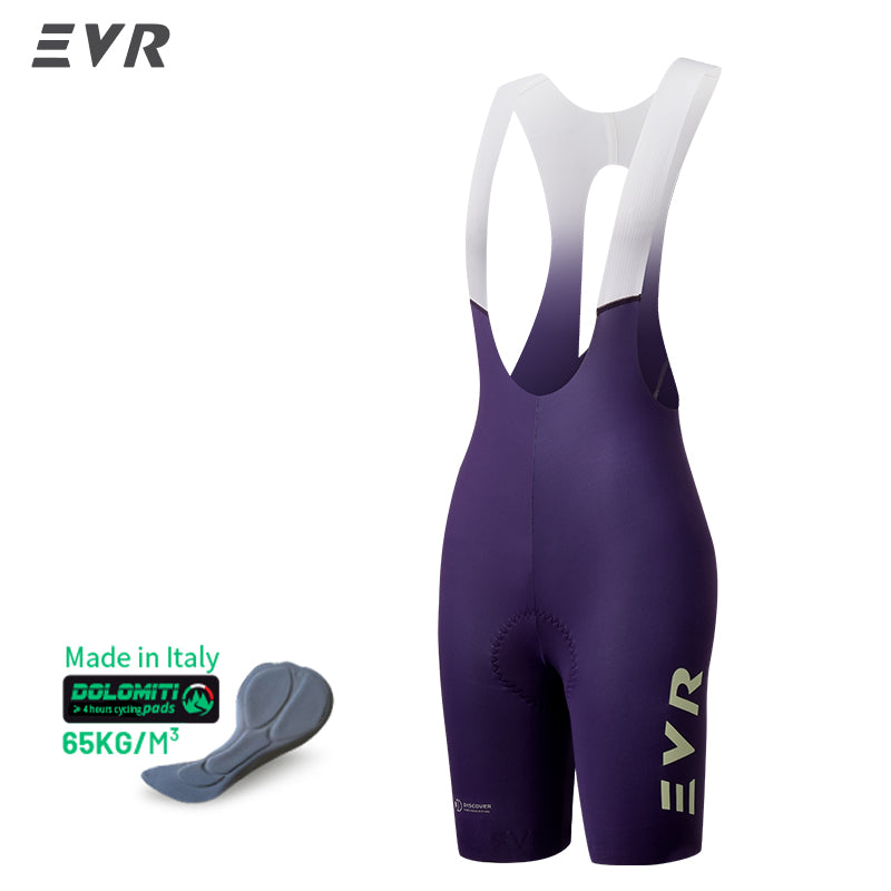 Load image into Gallery viewer, EVR Women’s DISCOVER One-Piece Pro Bib Shorts – 2506 (Powered by Dolomiti®)
