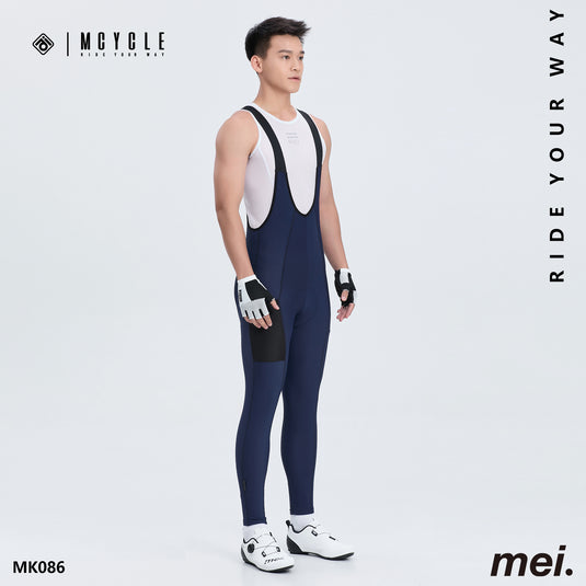 Mcycle Men's Cycling Thermal Bib Tight with Pocket MK086