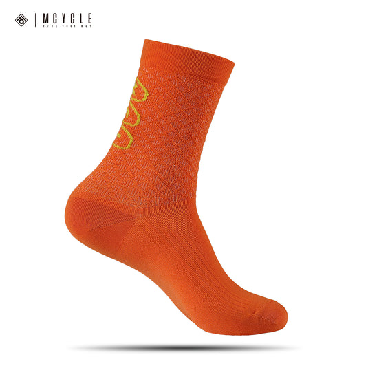 MCYCLE Unisex High-Elastic Athletic Knitted Cycling Socks - MP059 Dopamine Series